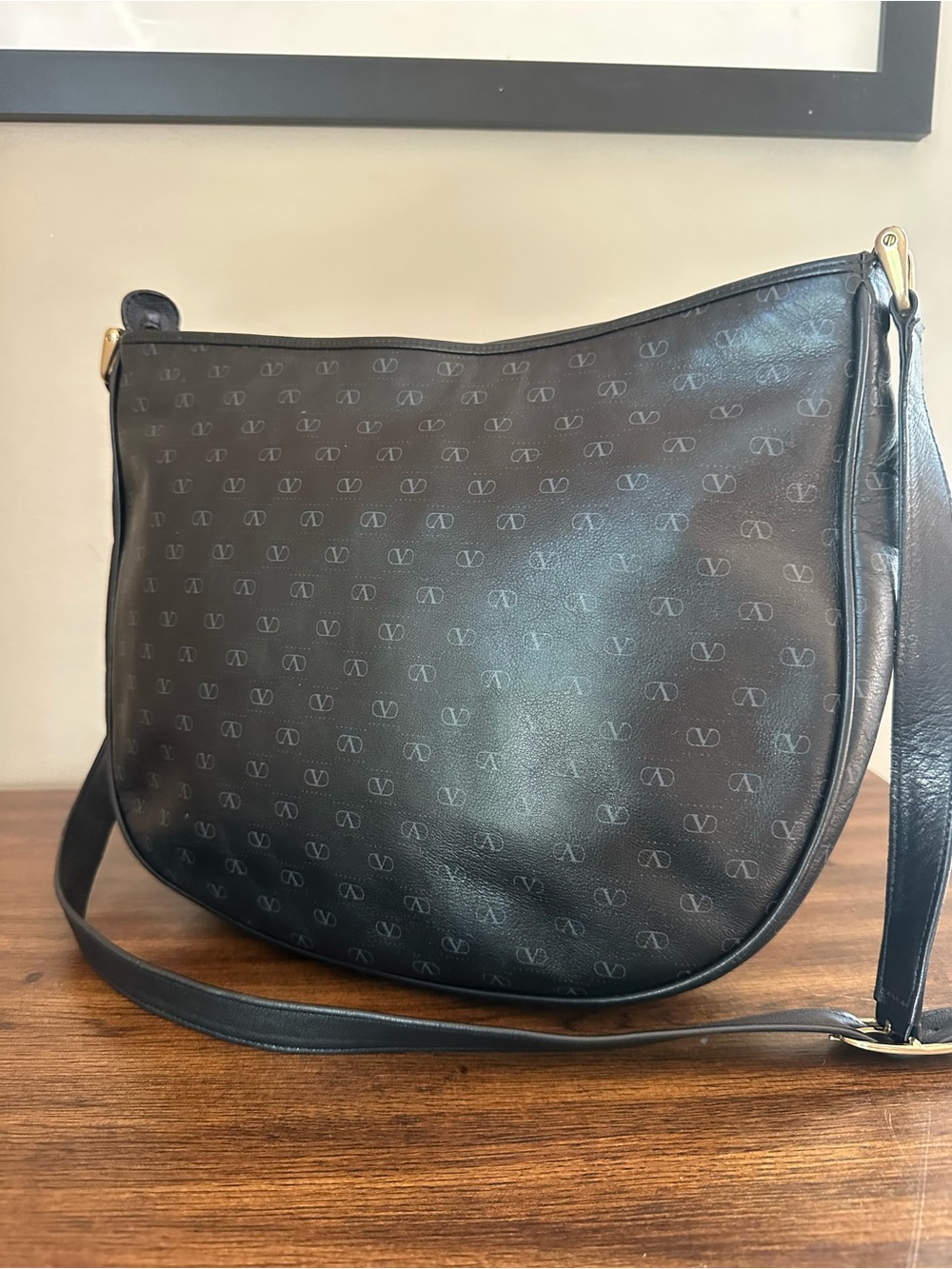 Valentino Garavani V Logo Shoulder Bag